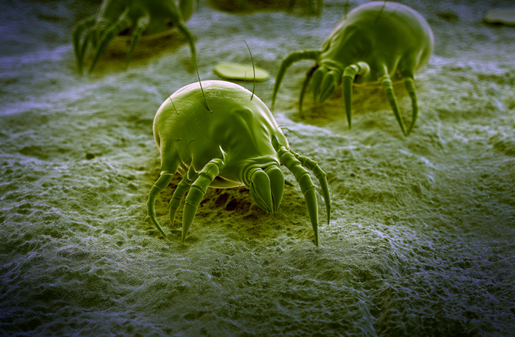 Dust mite up close